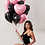 Thumbnail: Black & Pink Heart Balloons Gift